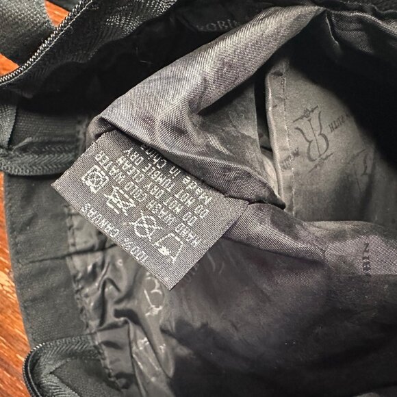 Robin Ruth Paris Canvas Black Travel Shoulder Bag - Picture 10 of 10